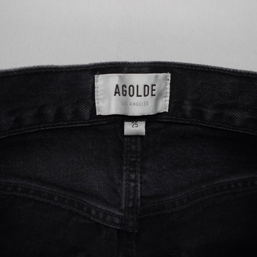 AGOLDE Low Curve Jeans in Black Tar Size 25 - Picture 7 of 12